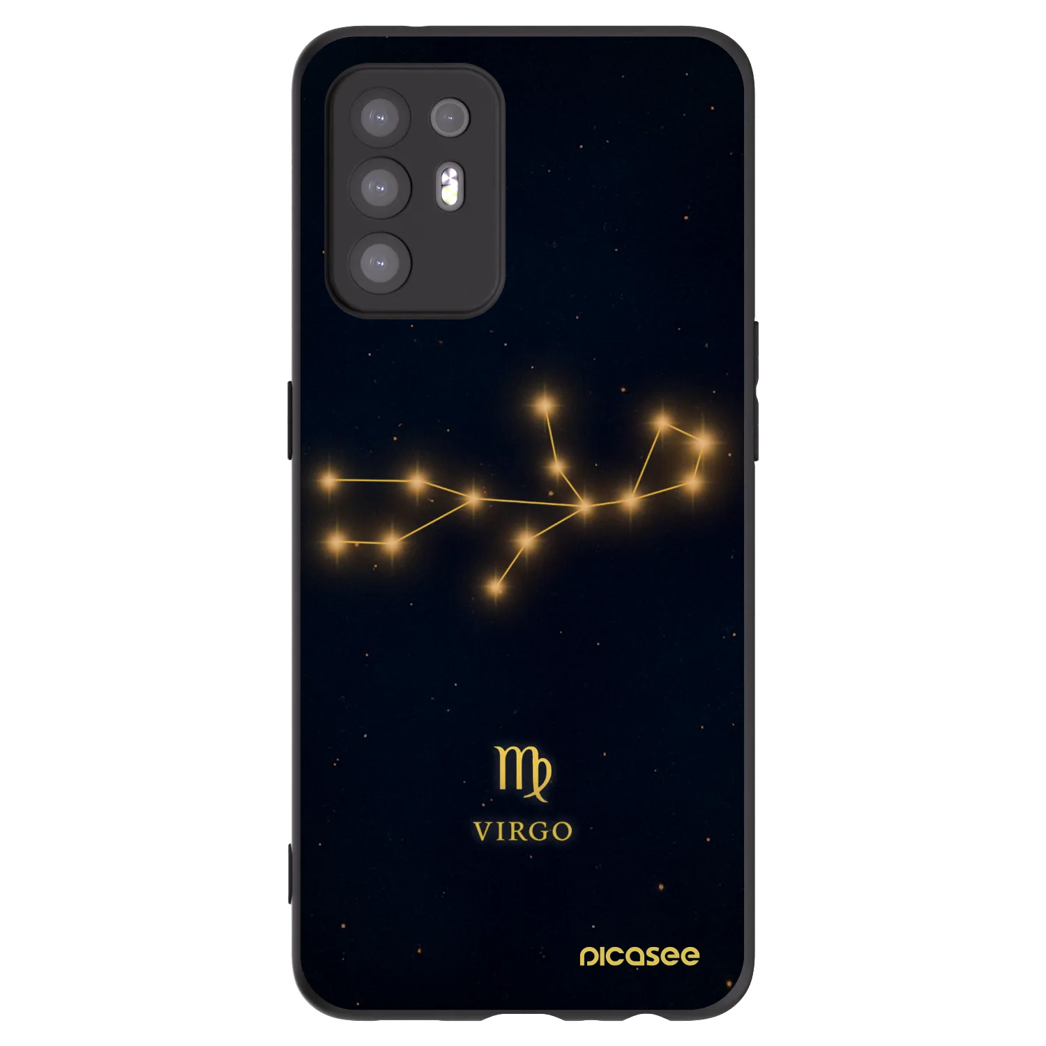 Picasee husă neagră din silicon pentru OPPO A94 5G - VIRGO