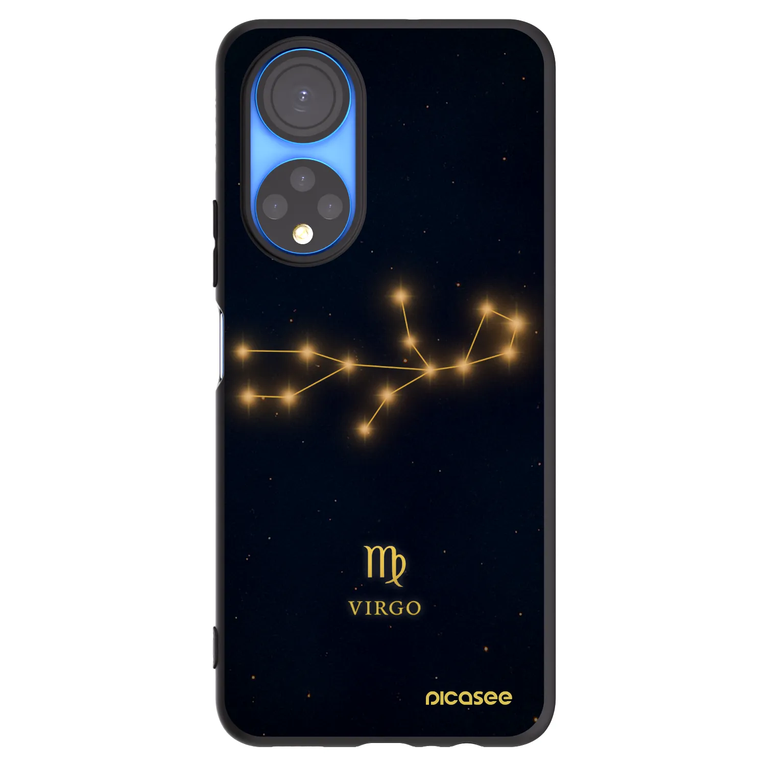 Picasee husă neagră din silicon pentru Honor X7 - VIRGO