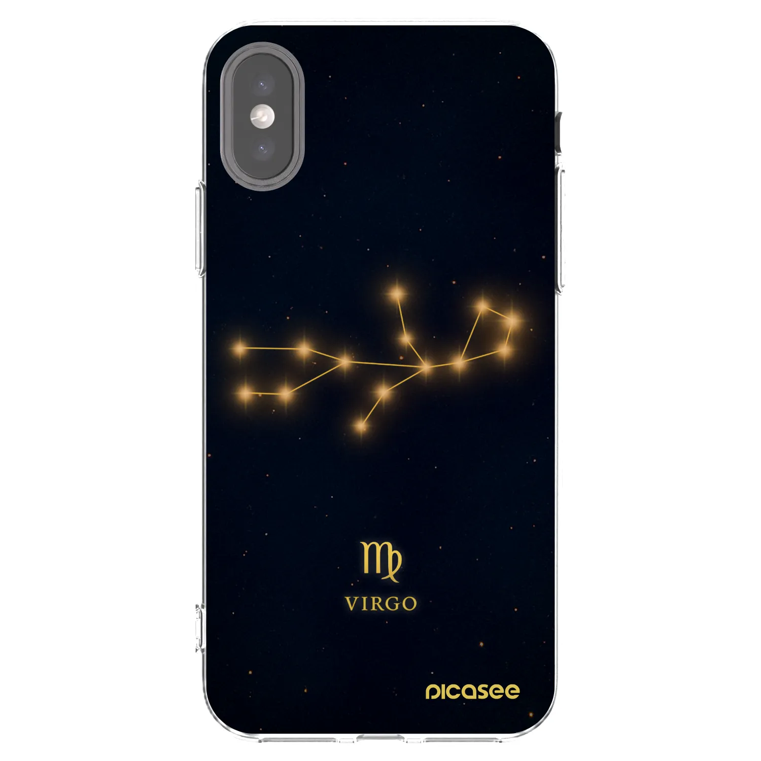 Picasee husă transparentă din silicon pentru Apple iPhone X/XS - VIRGO