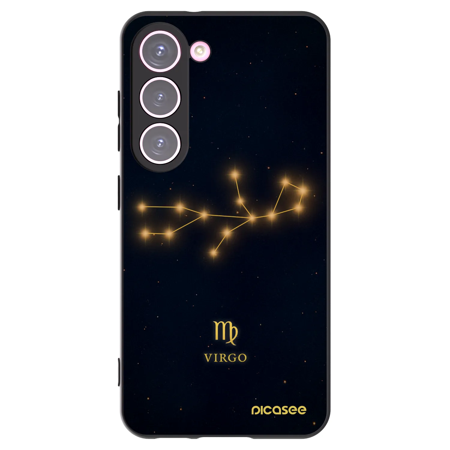 Picasee husă neagră din silicon pentru Samsung Galaxy S23 5G - VIRGO