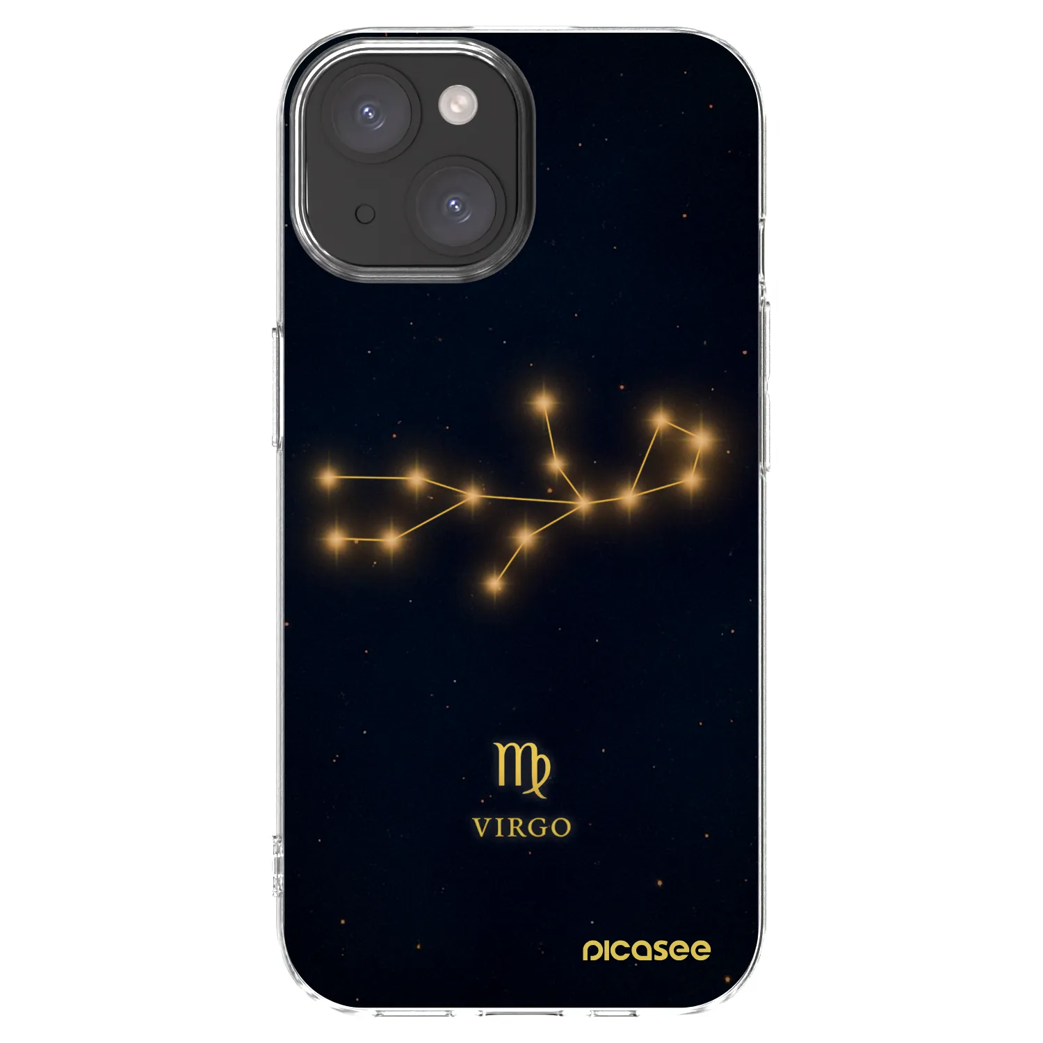 Picasee husă transparentă din silicon pentru Apple iPhone 15 - VIRGO