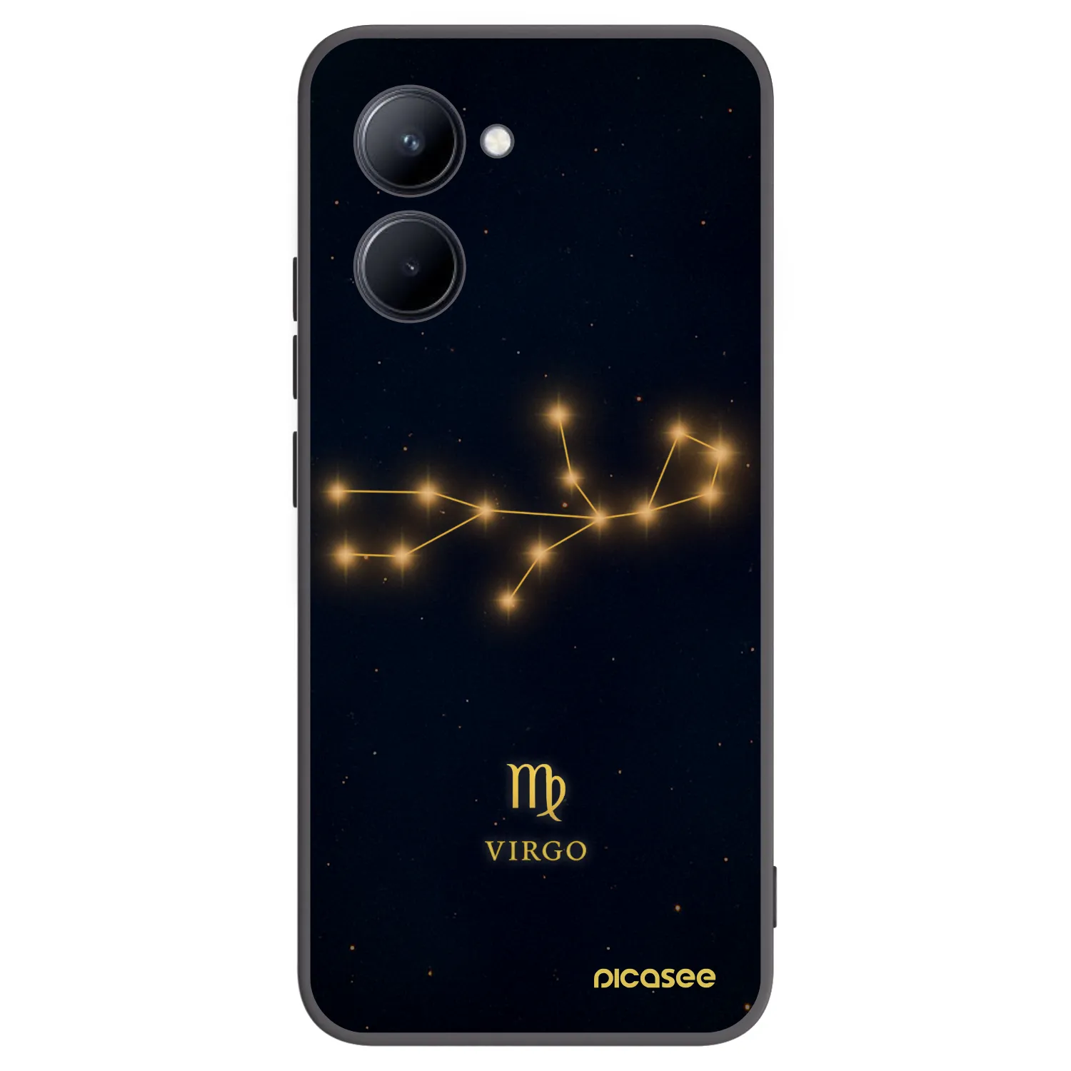 Picasee husă neagră din silicon pentru Realme C33 (2023) - VIRGO