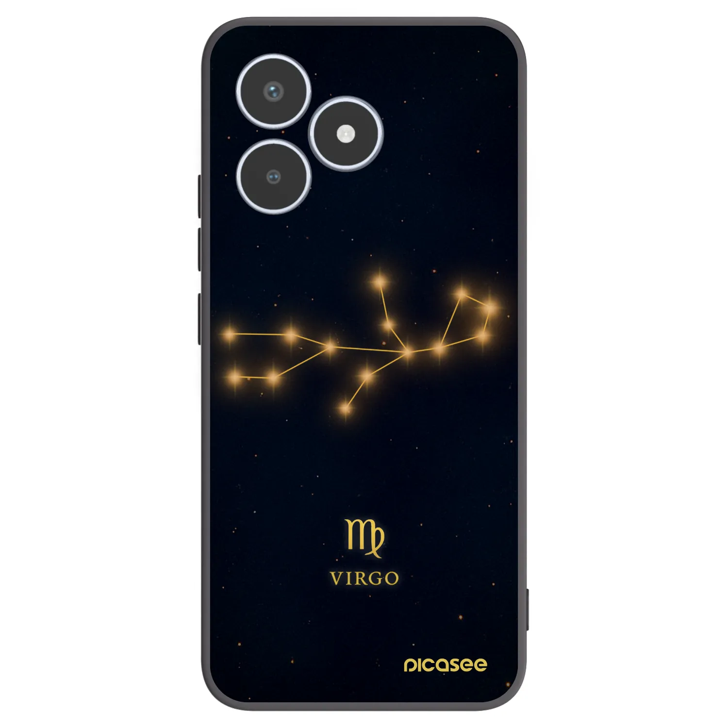 Picasee husă neagră din silicon pentru Realme C53 - VIRGO