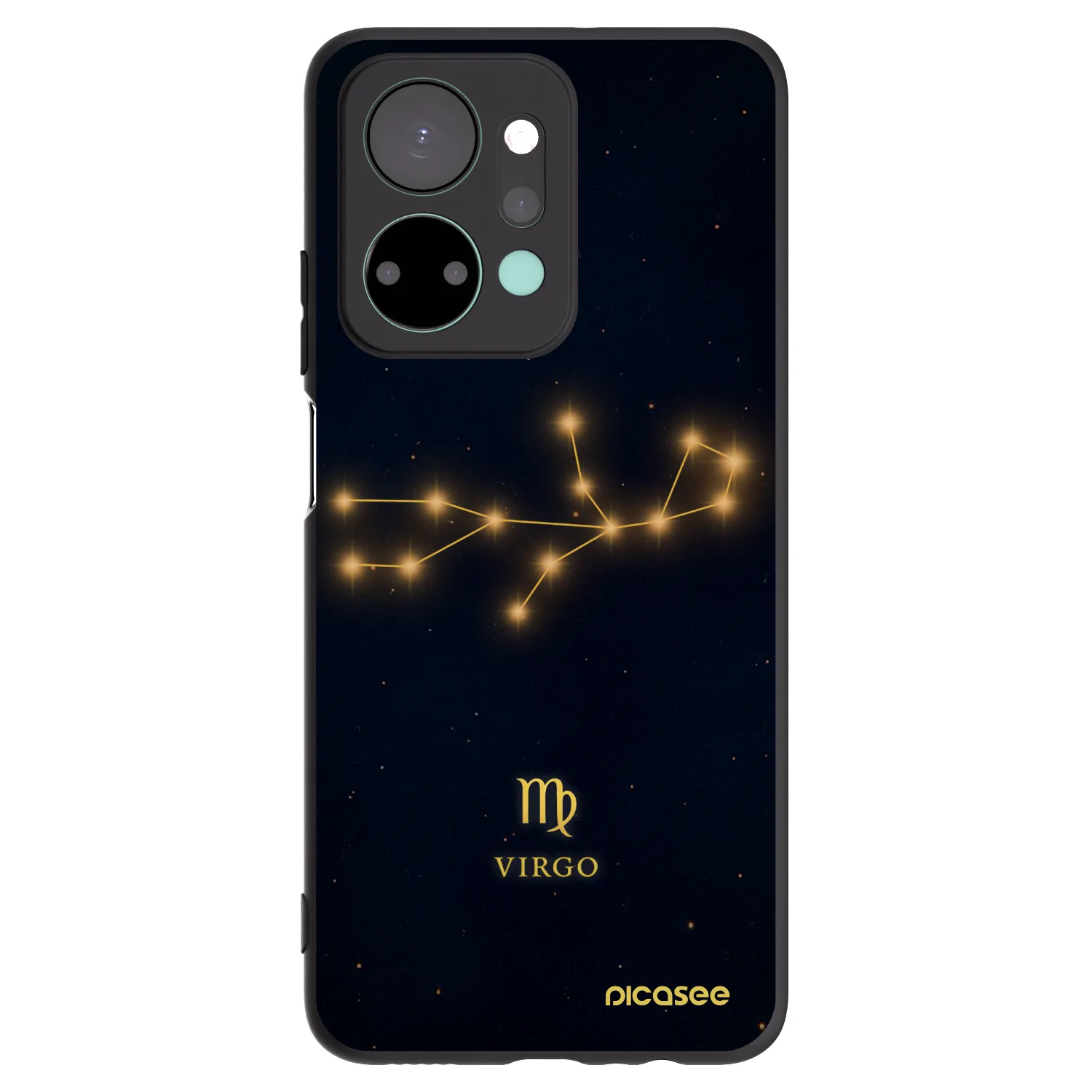 Picasee husă neagră din silicon pentru Honor X7a - VIRGO