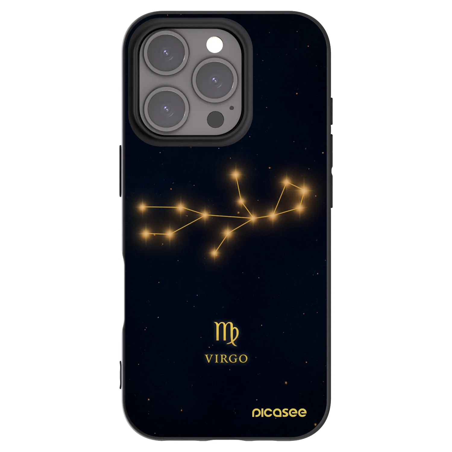 Picasee husă neagră din silicon pentru Apple iPhone 16 Pro - VIRGO