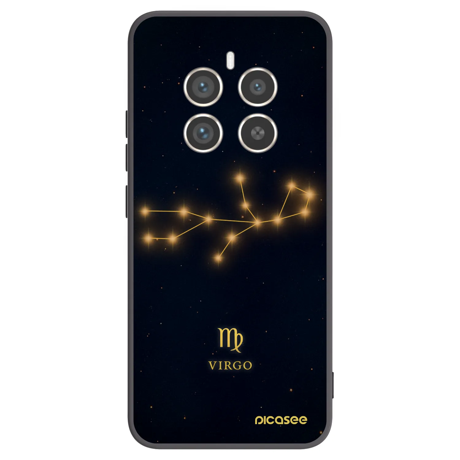 Picasee husă neagră din silicon pentru Realme 12 Pro 5G - VIRGO