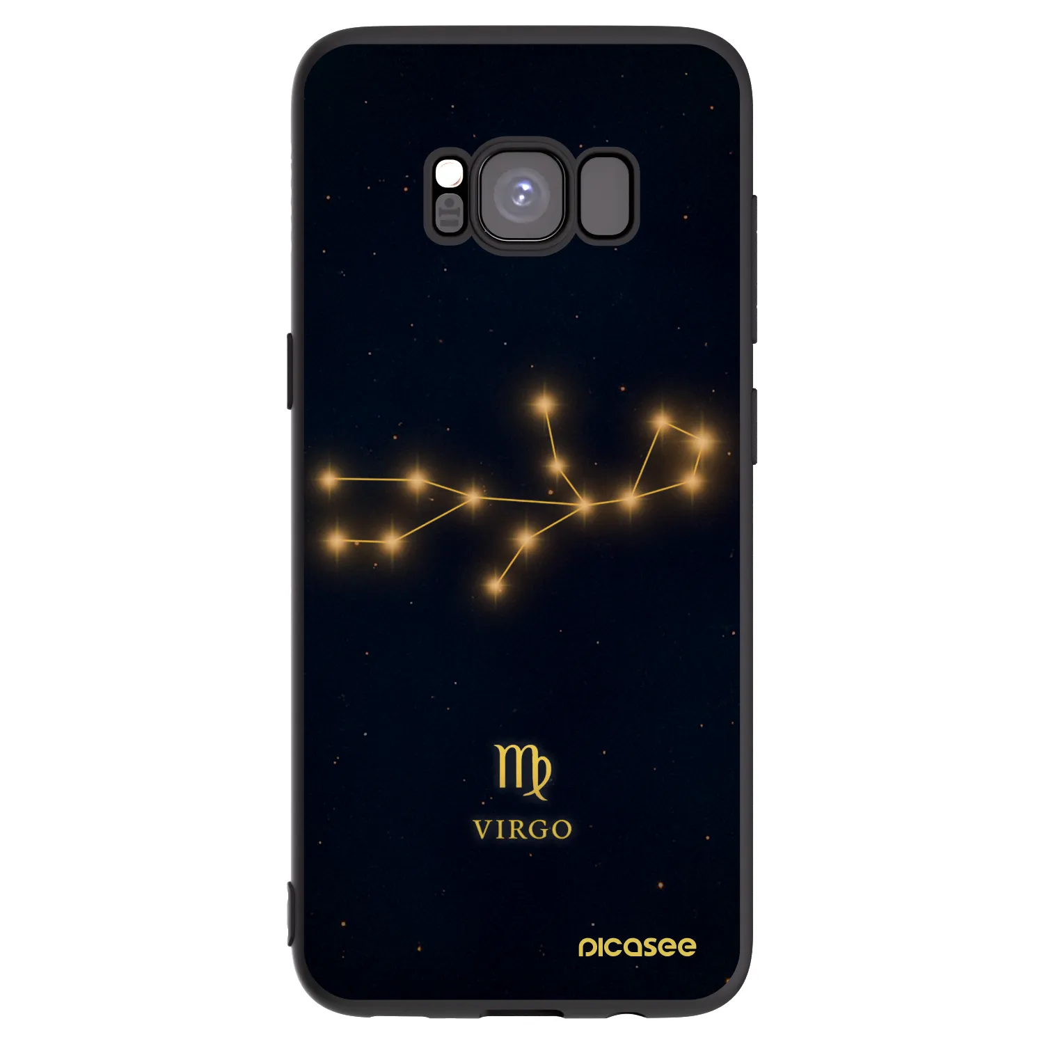 Picasee husă neagră din silicon pentru Samsung Galaxy S8 G950F - VIRGO