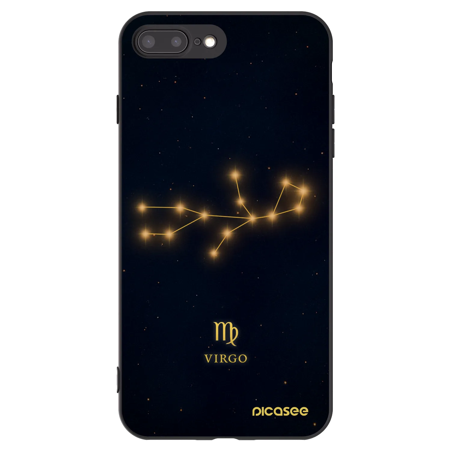 Picasee husă neagră din silicon pentru Apple iPhone 7 Plus - VIRGO