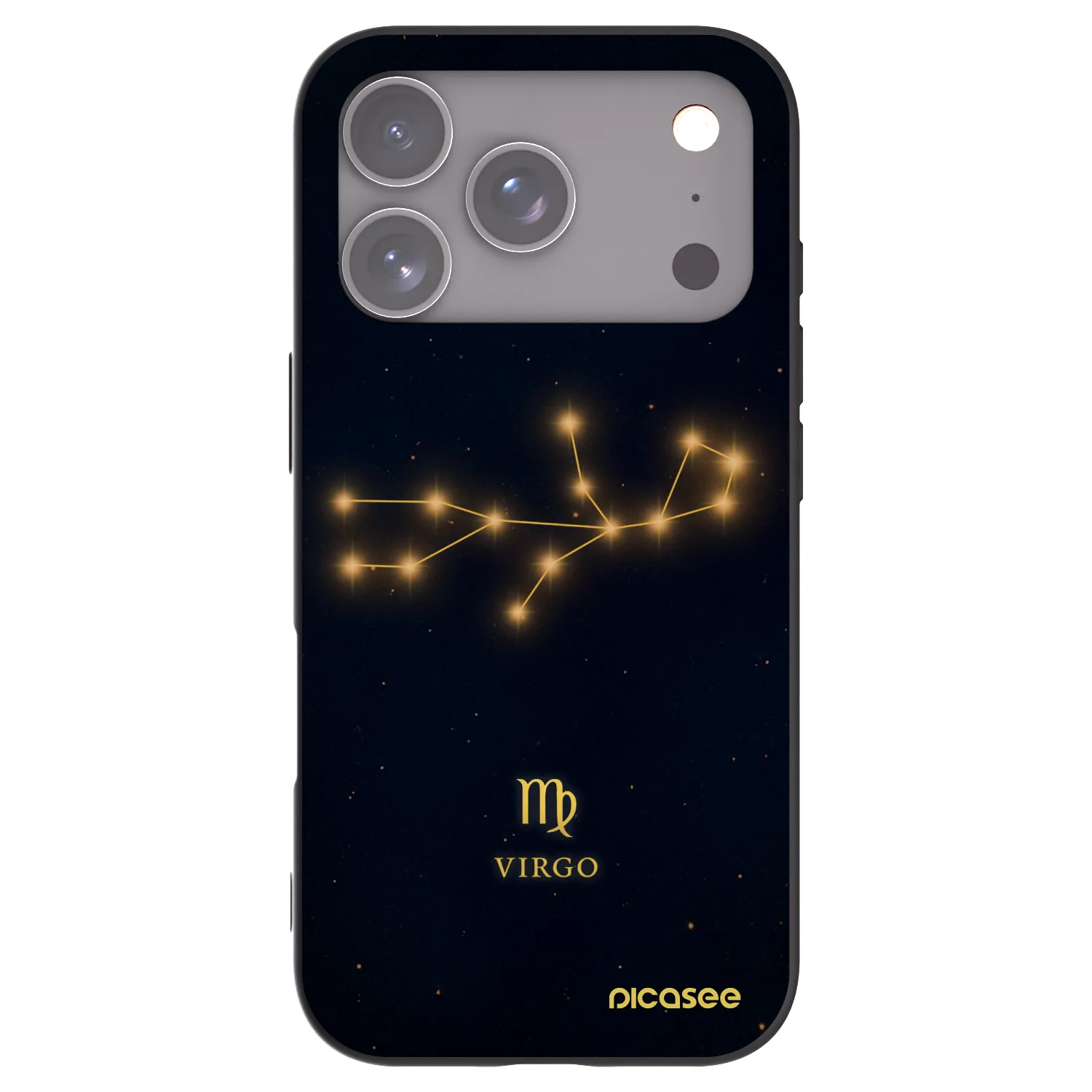 Picasee husă neagră din silicon pentru Apple iPhone 17 Pro - VIRGO