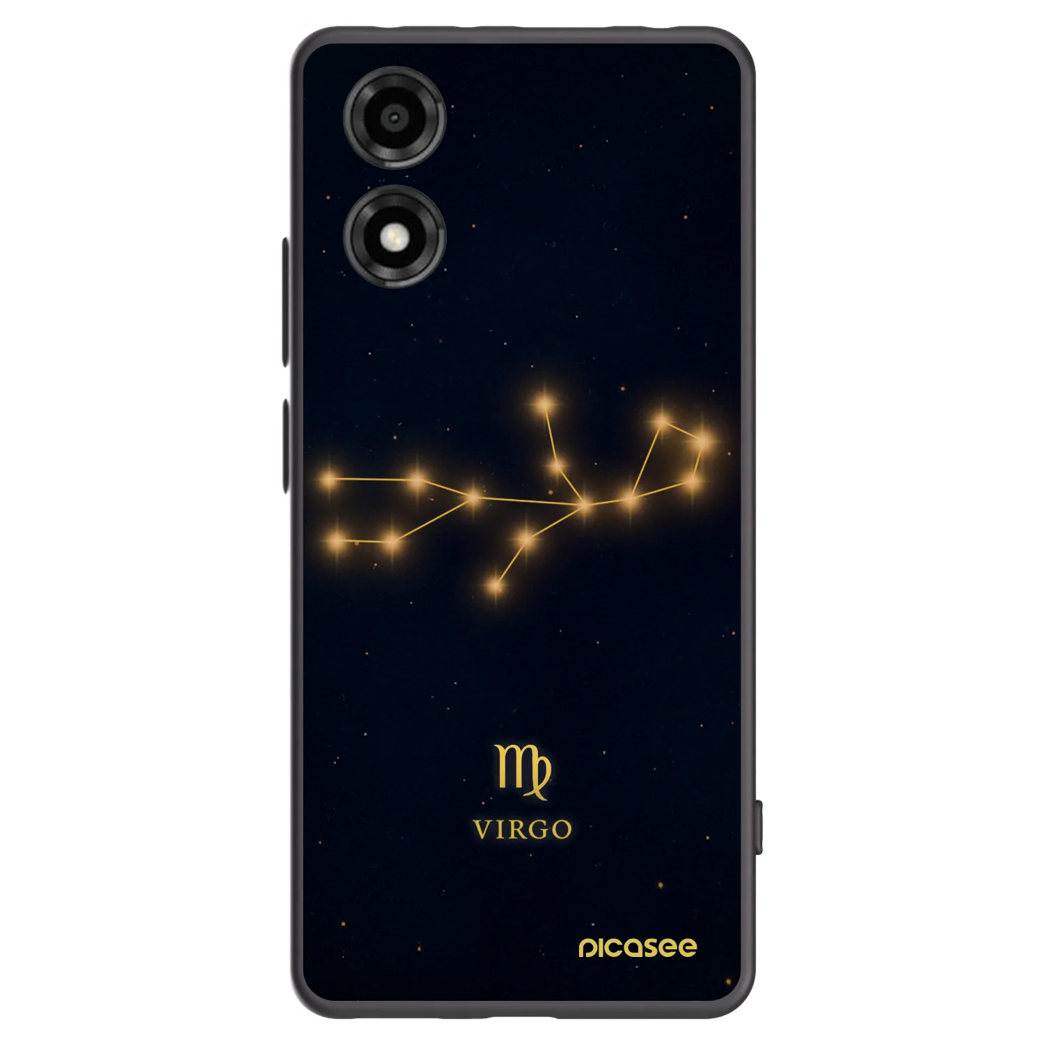 Picasee husă neagră din silicon pentru Motorola Moto E14 - VIRGO