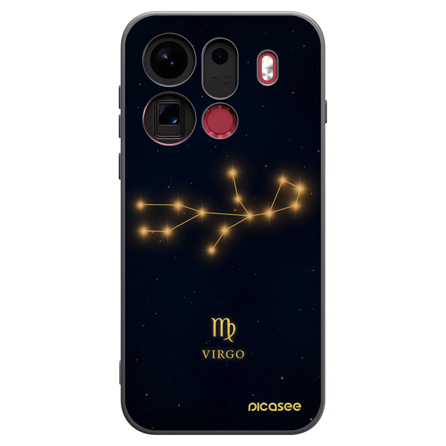 Picasee husă neagră din silicon pentru OPPO Find X9 Pro - VIRGO
