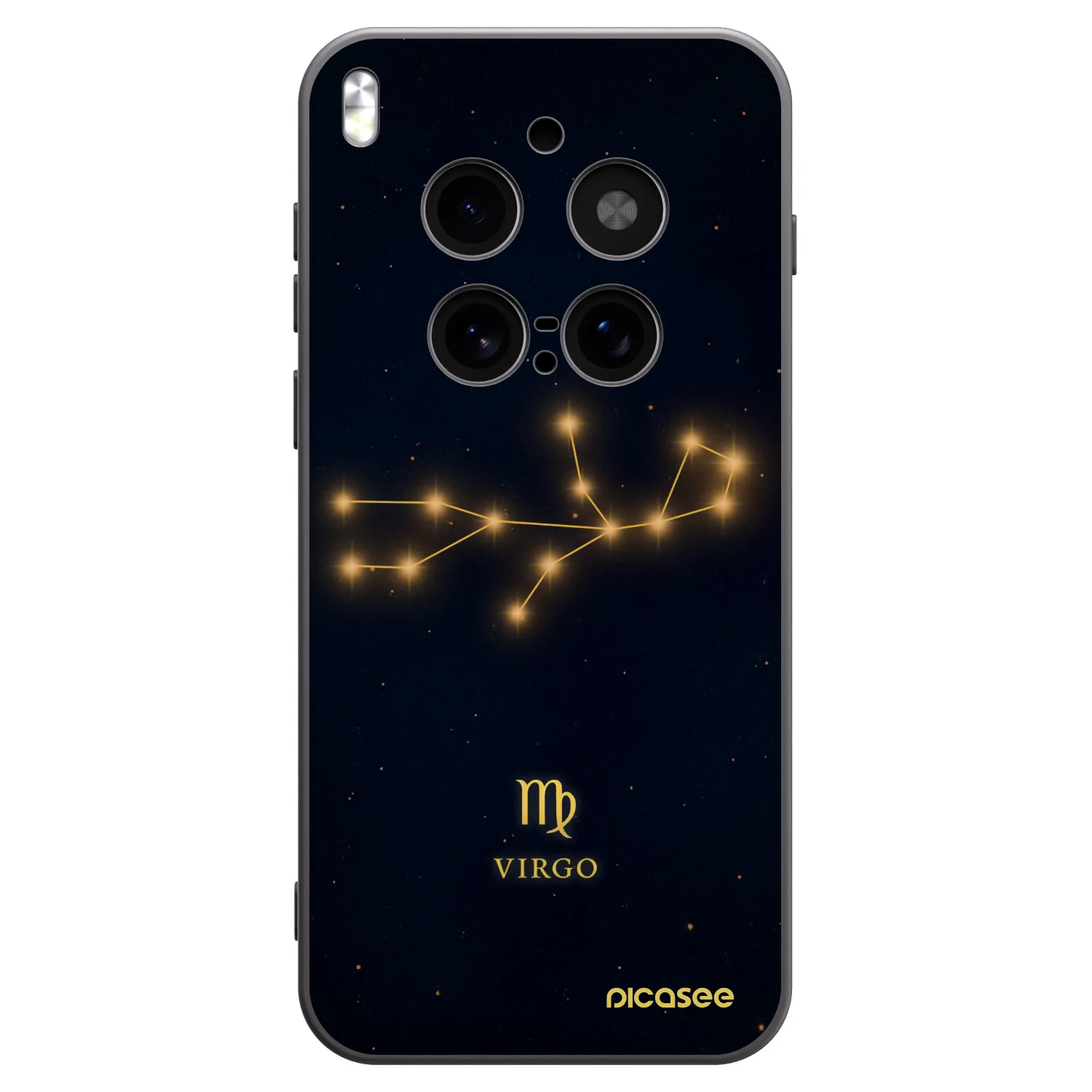 Picasee husă neagră din silicon pentru Vivo X300 Pro - VIRGO