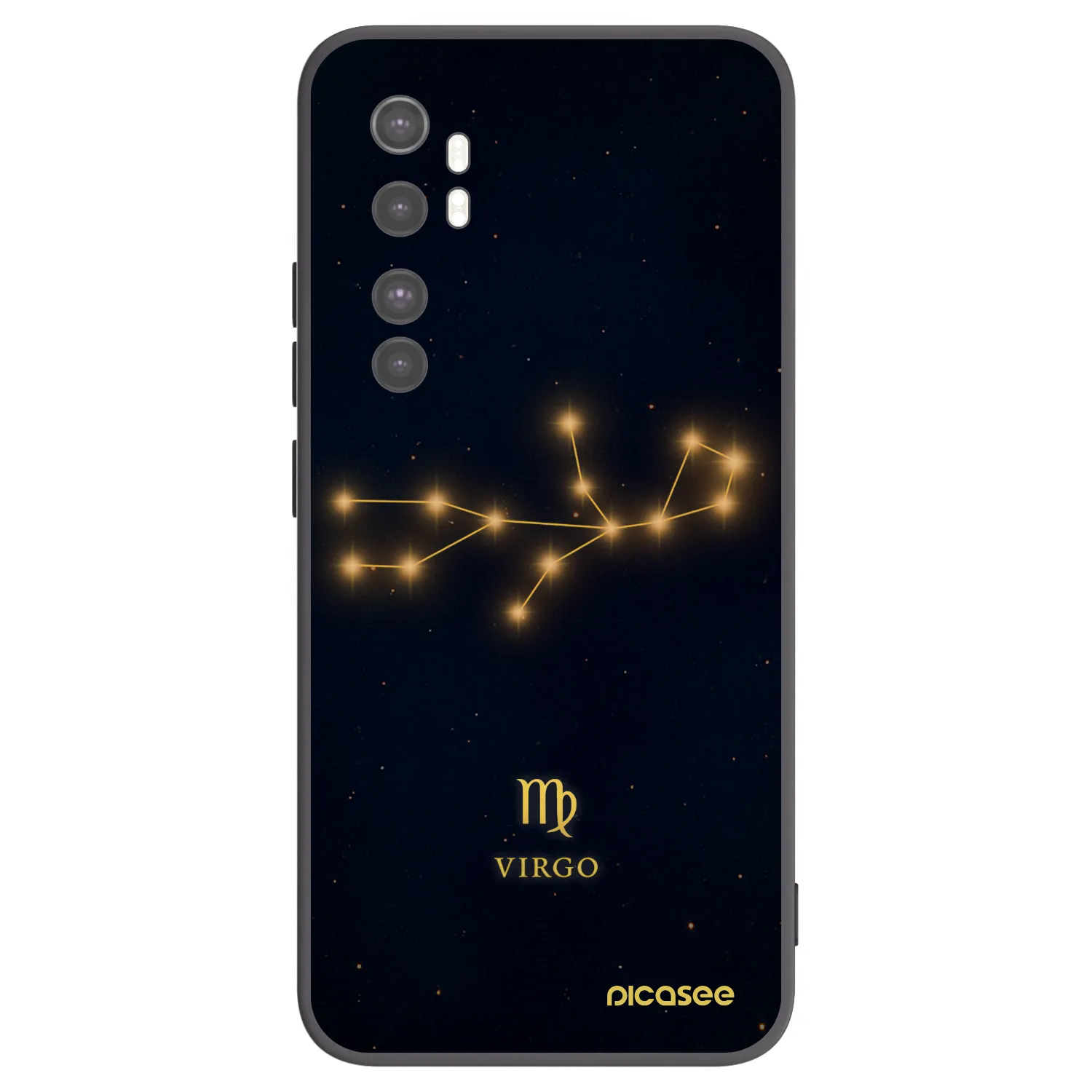 Picasee husă neagră din silicon pentru Xiaomi Mi Note 10 Lite - VIRGO