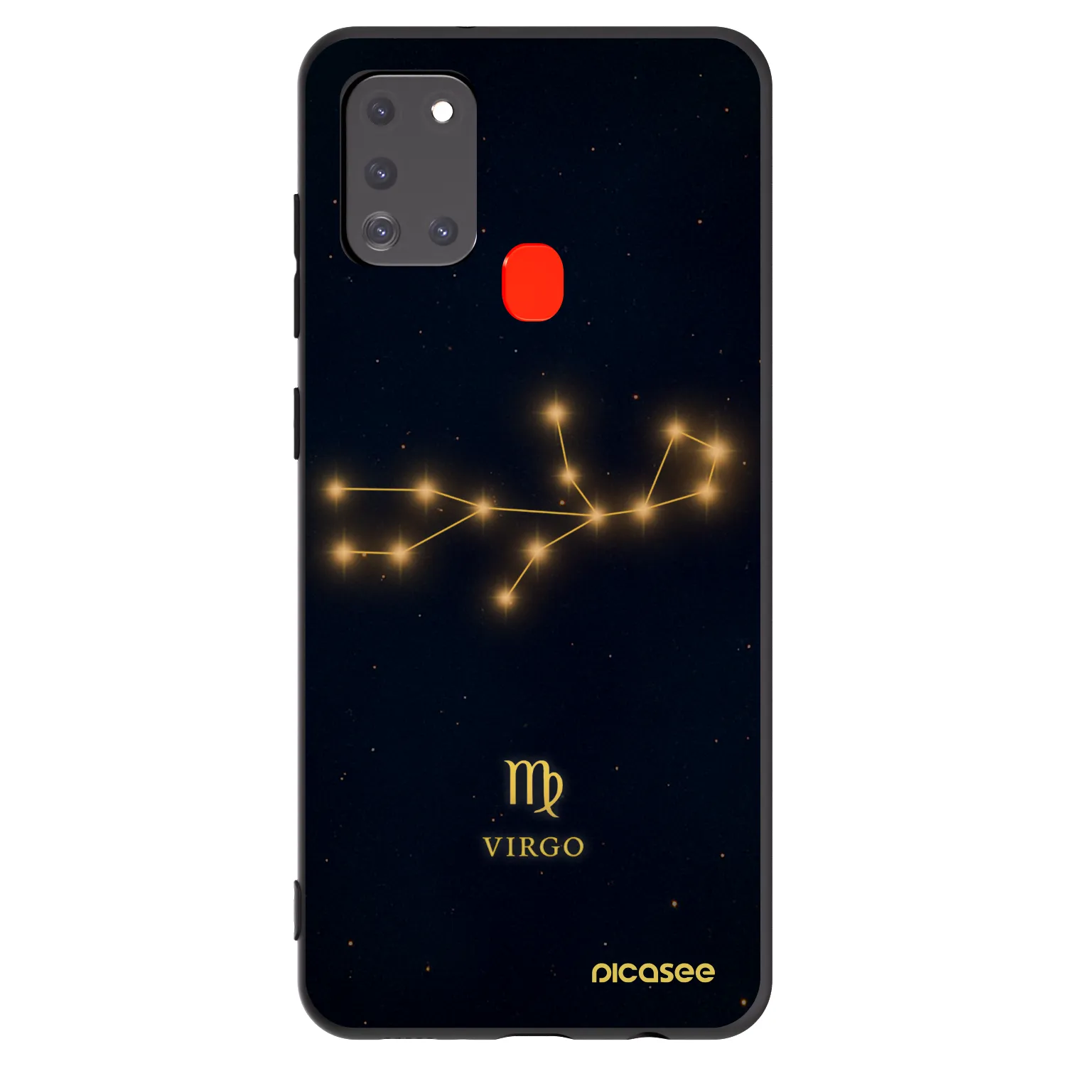 Picasee husă neagră din silicon pentru Samsung Galaxy A21s - VIRGO