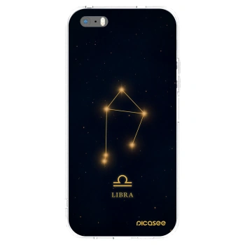 Picasee husă transparentă din silicon pentru Apple iPhone 5/5S/SE - LIBRA