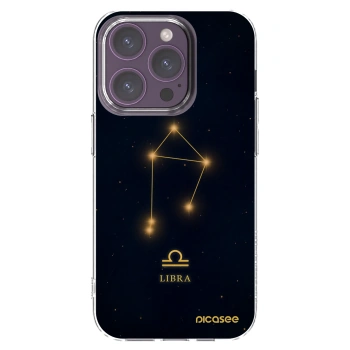 Picasee husă transparentă din silicon pentru Apple iPhone 14 Pro - LIBRA