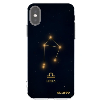 Picasee husă transparentă din silicon pentru Apple iPhone X/XS - LIBRA