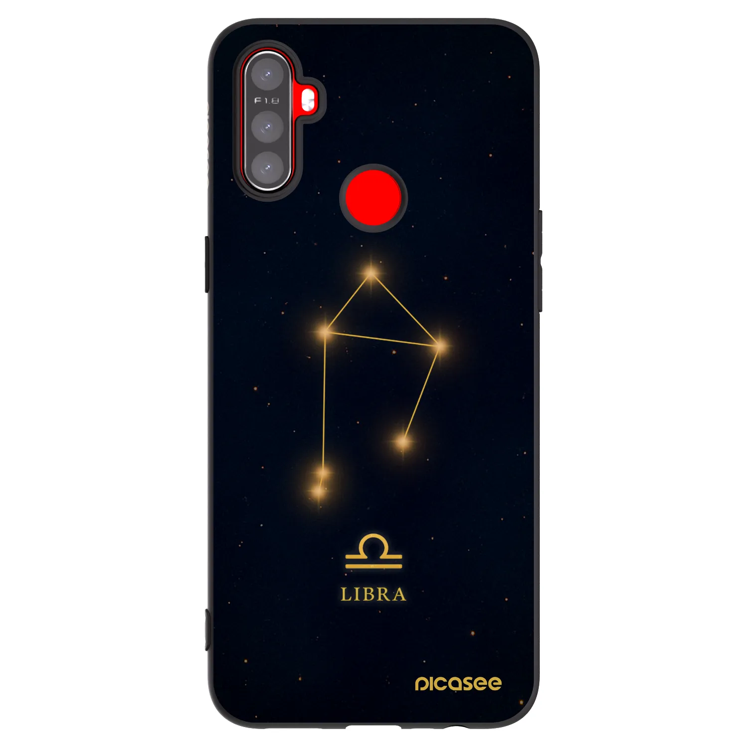 Picasee husă neagră din silicon pentru Realme C3 - LIBRA