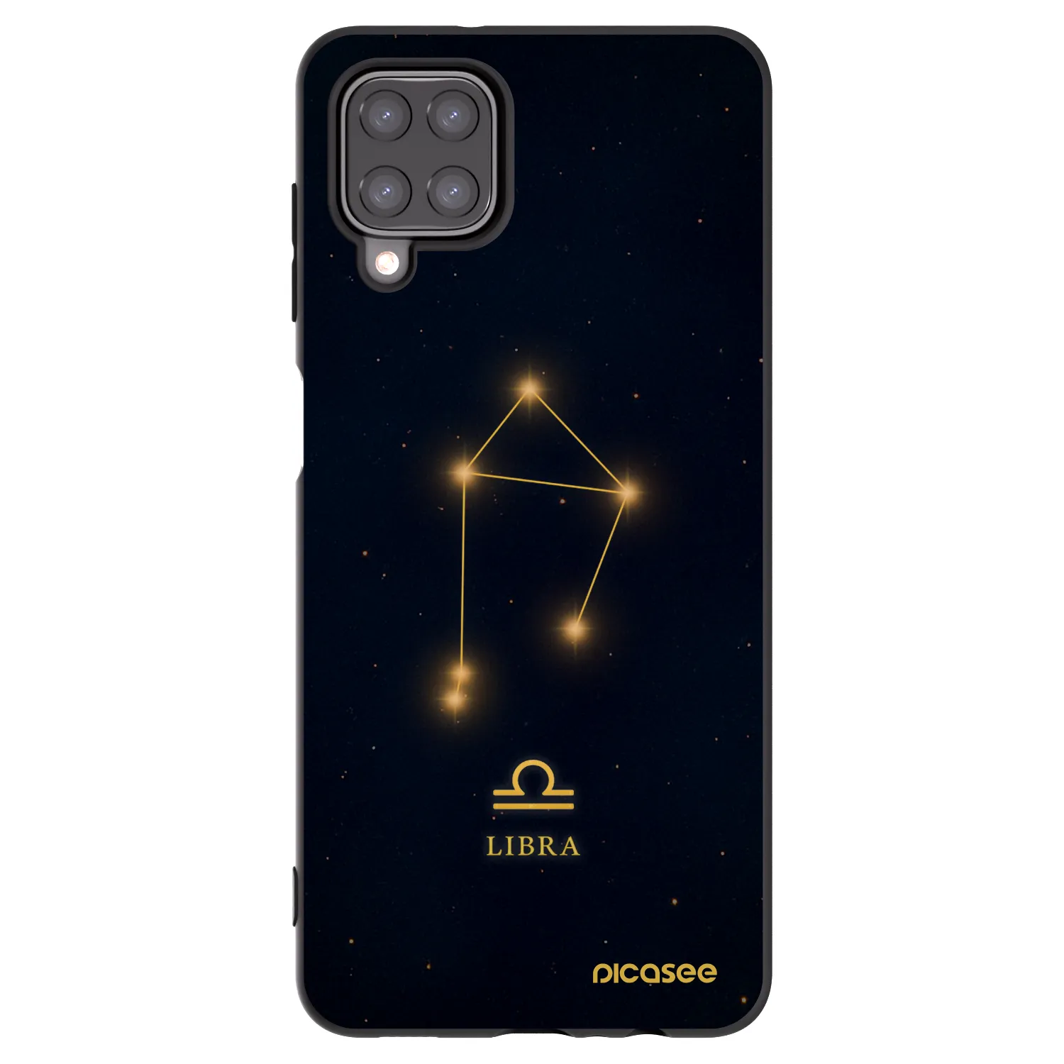 Picasee husă neagră din silicon pentru Samsung Galaxy A12 A125F - LIBRA