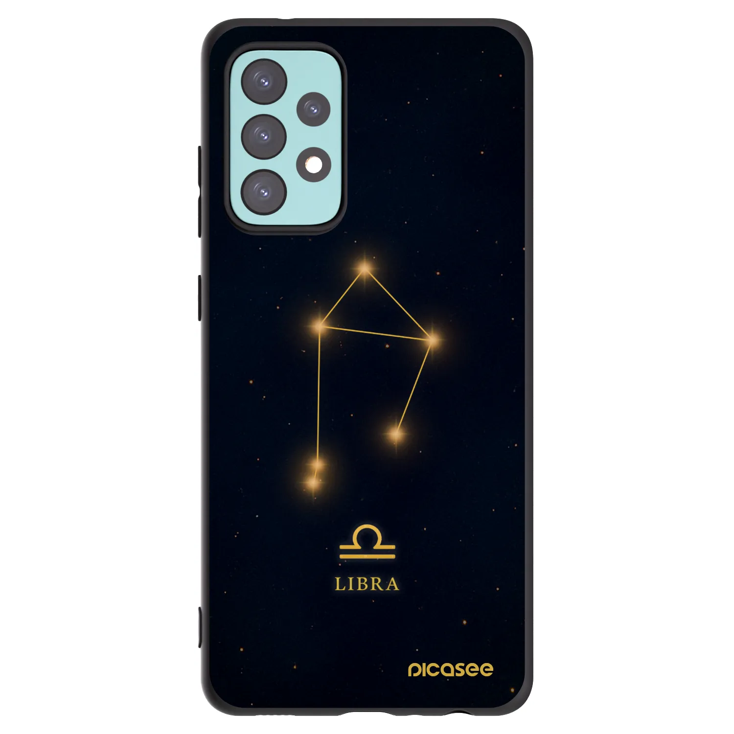 Picasee husă neagră din silicon pentru Samsung Galaxy A72 A725F - LIBRA