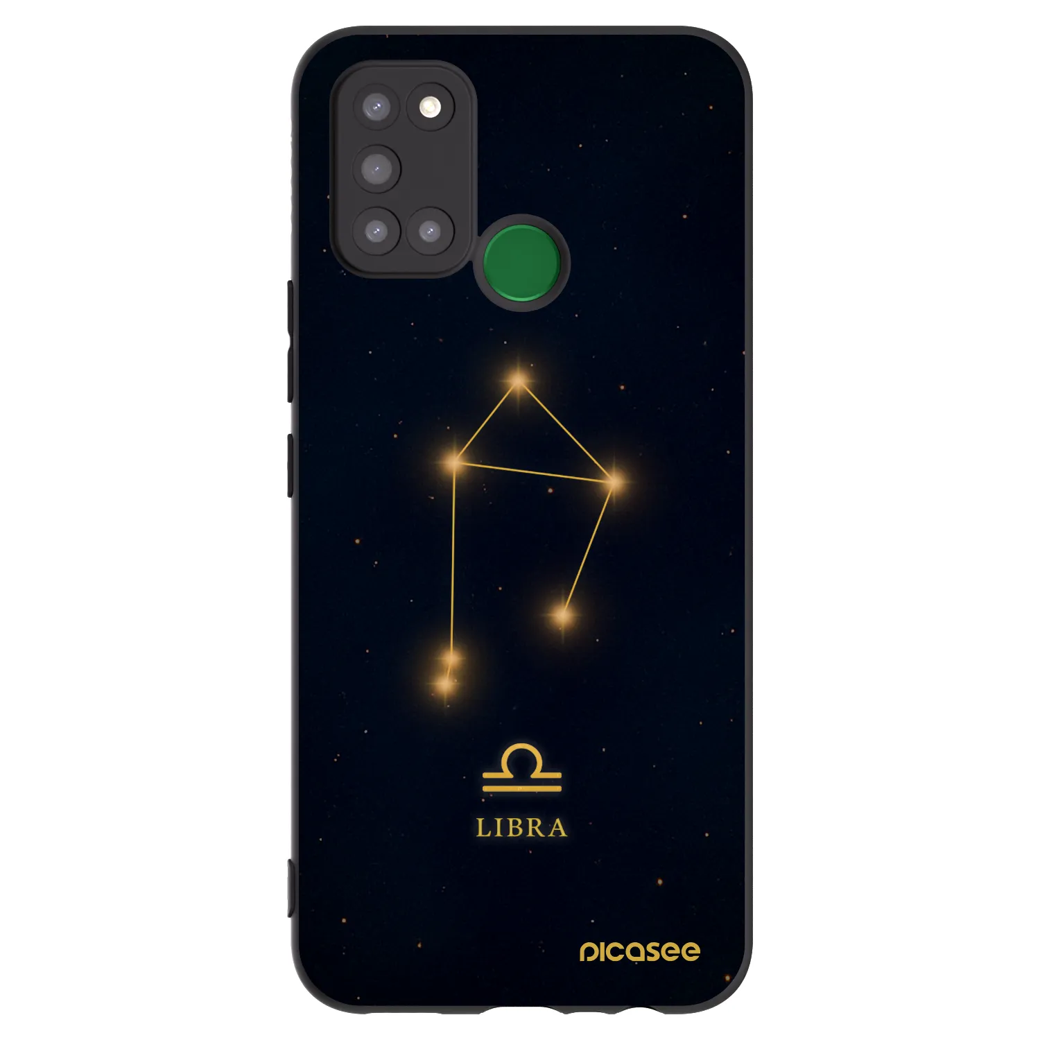 Picasee husă neagră din silicon pentru Realme 7i - LIBRA