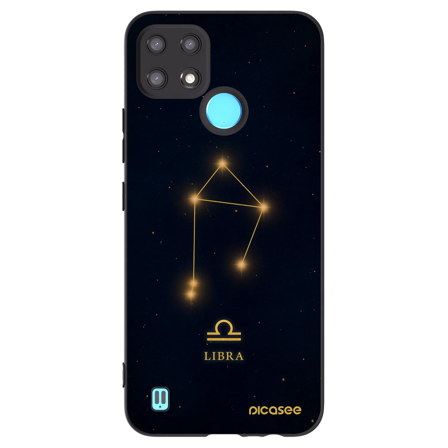 Picasee husă neagră din silicon pentru Realme C21 - LIBRA