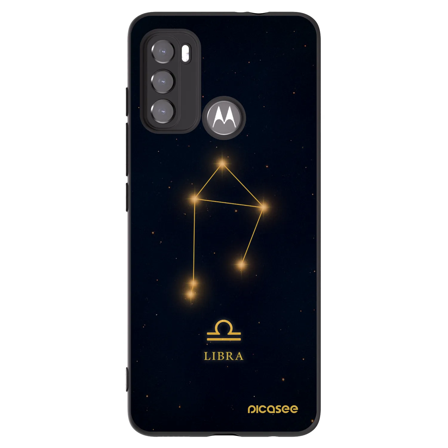 Picasee husă neagră din silicon pentru Motorola Moto G60 - LIBRA