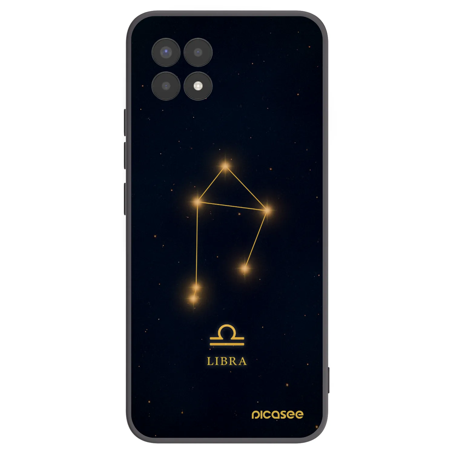 Picasee husă neagră din silicon pentru Realme 8i - LIBRA
