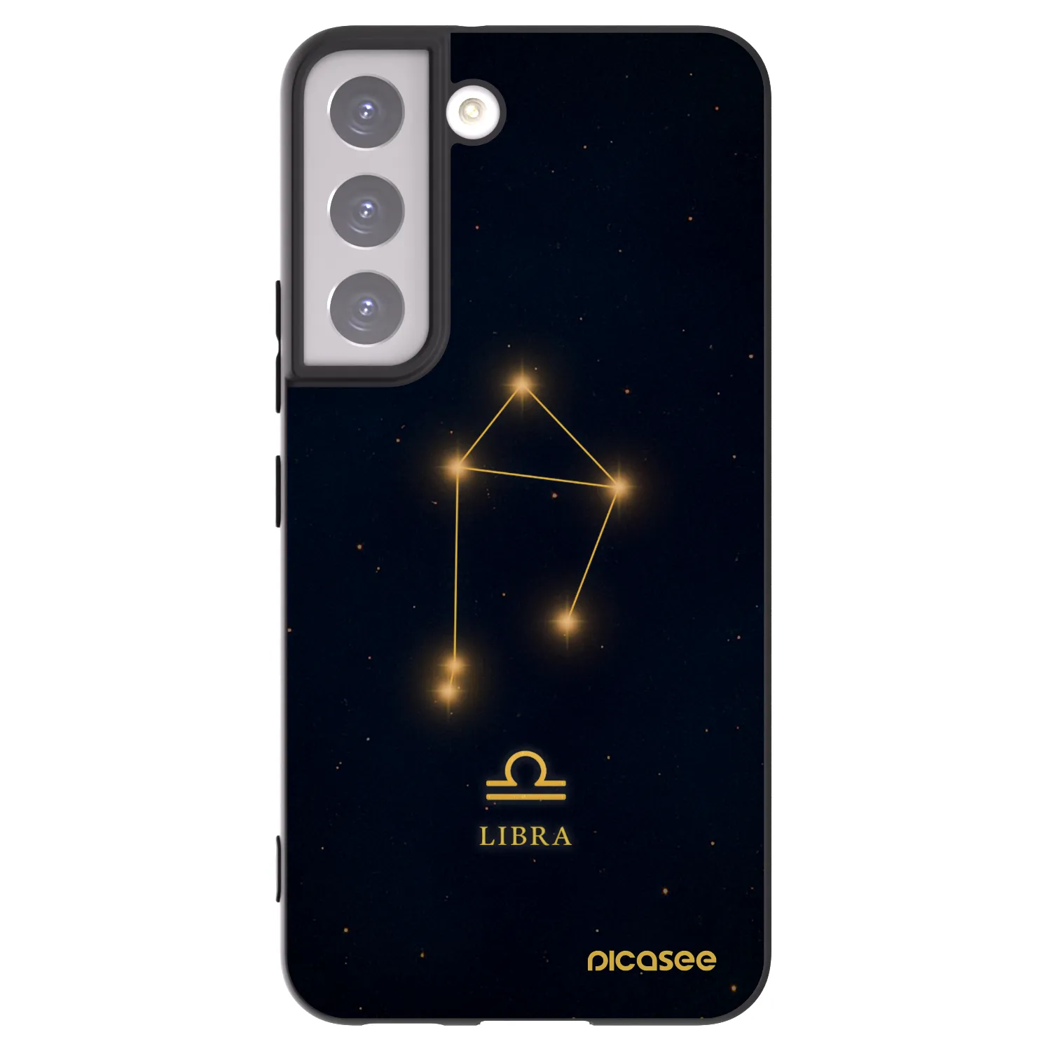 Picasee husă neagră din silicon pentru Samsung Galaxy S22 5G - LIBRA