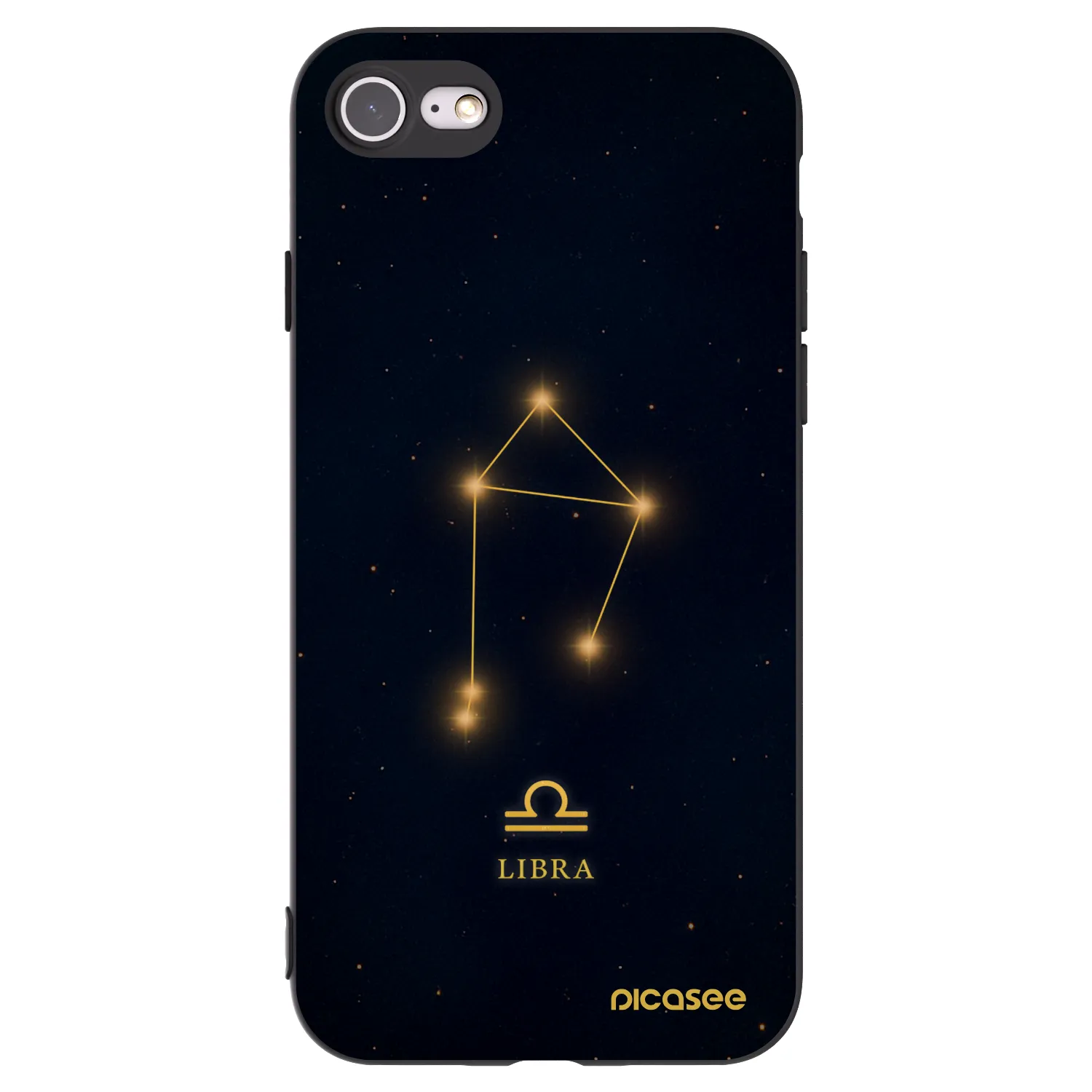 Picasee husă neagră din silicon pentru Apple iPhone SE 2022 - LIBRA