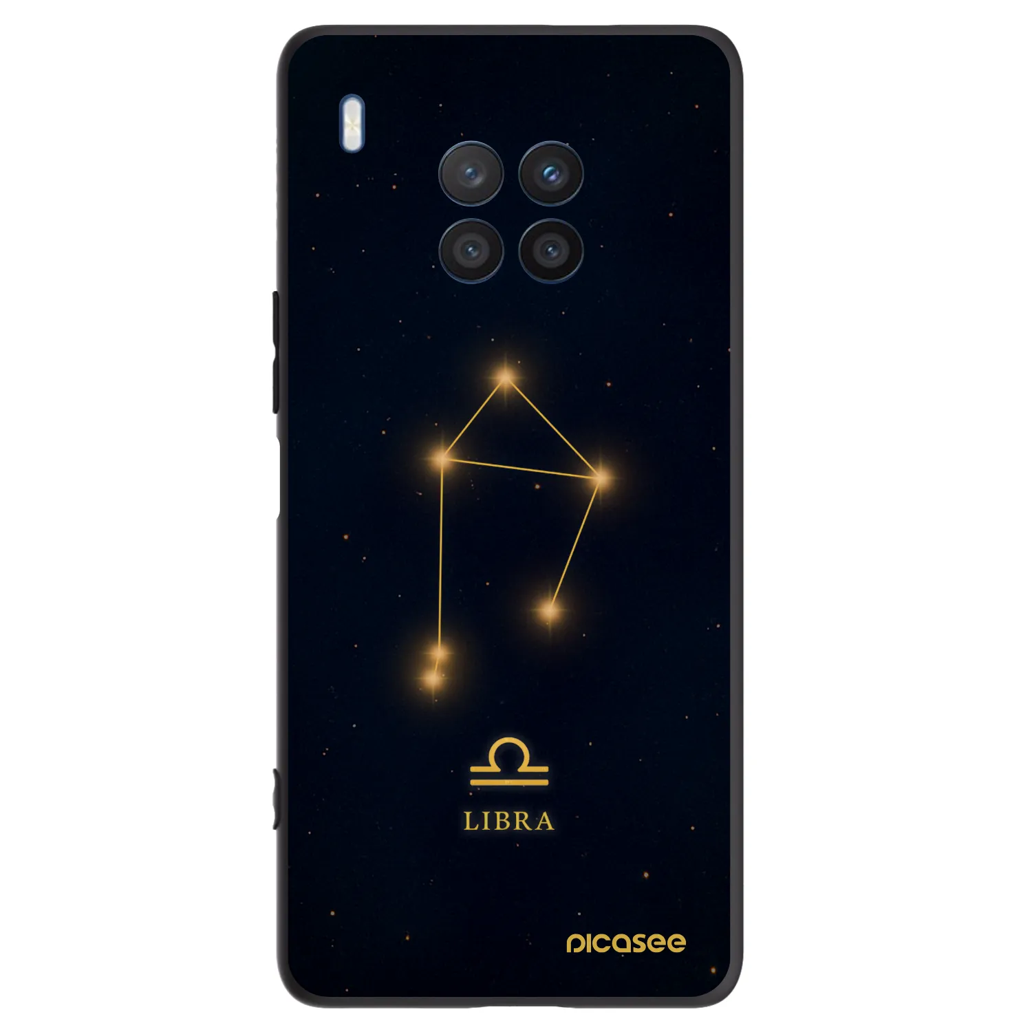 Picasee husă neagră din silicon pentru Honor 50 Lite - LIBRA