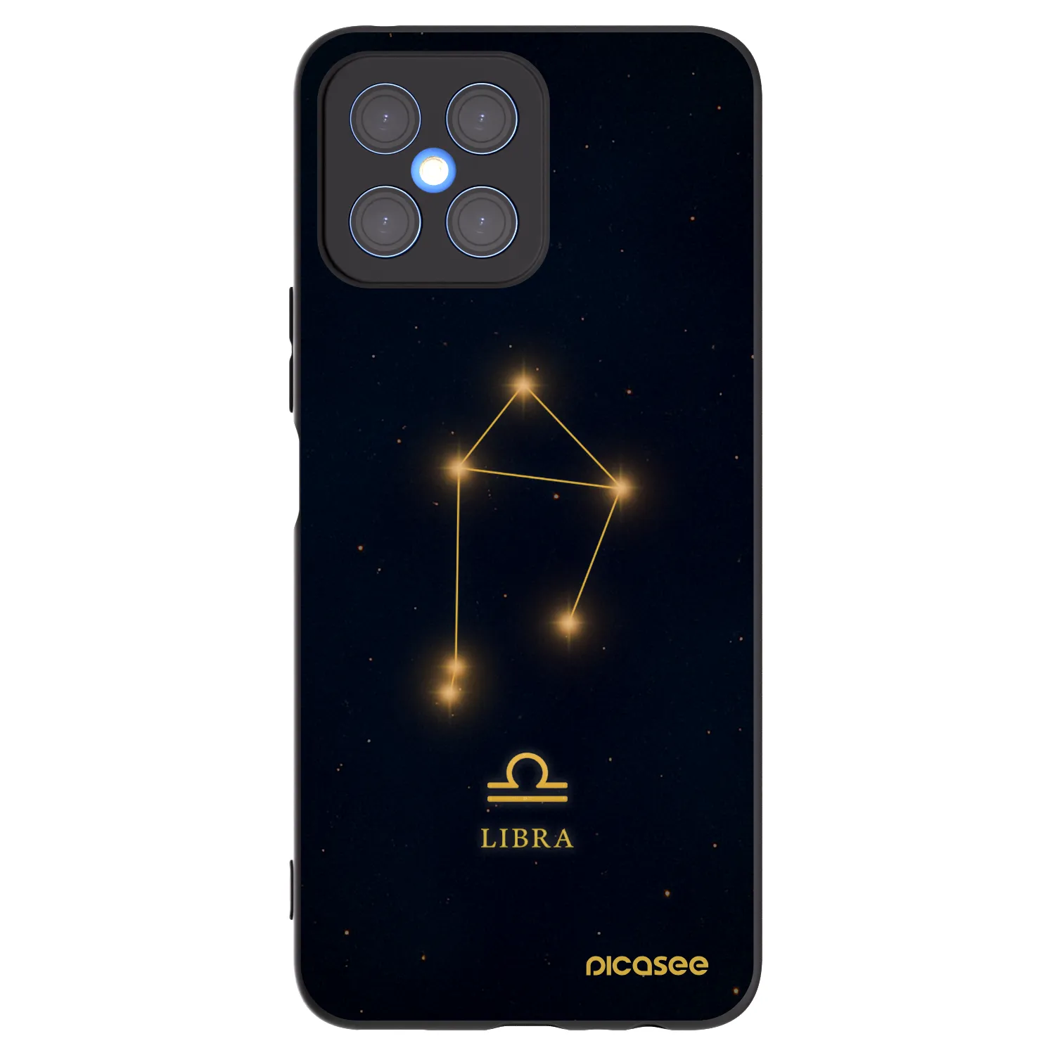 Picasee husă neagră din silicon pentru Honor X8 4G - LIBRA
