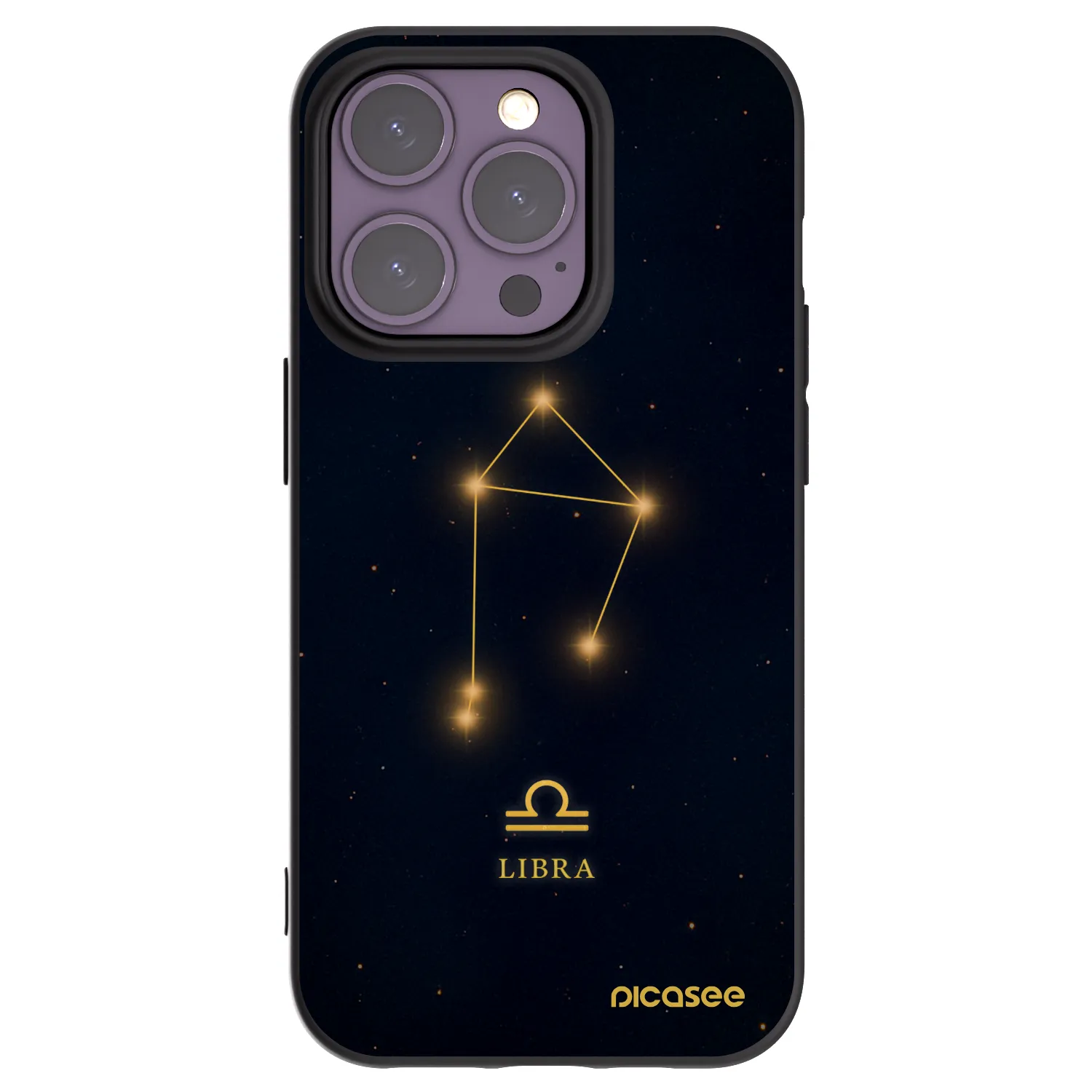 Picasee husă neagră din silicon pentru Apple iPhone 14 Pro - LIBRA