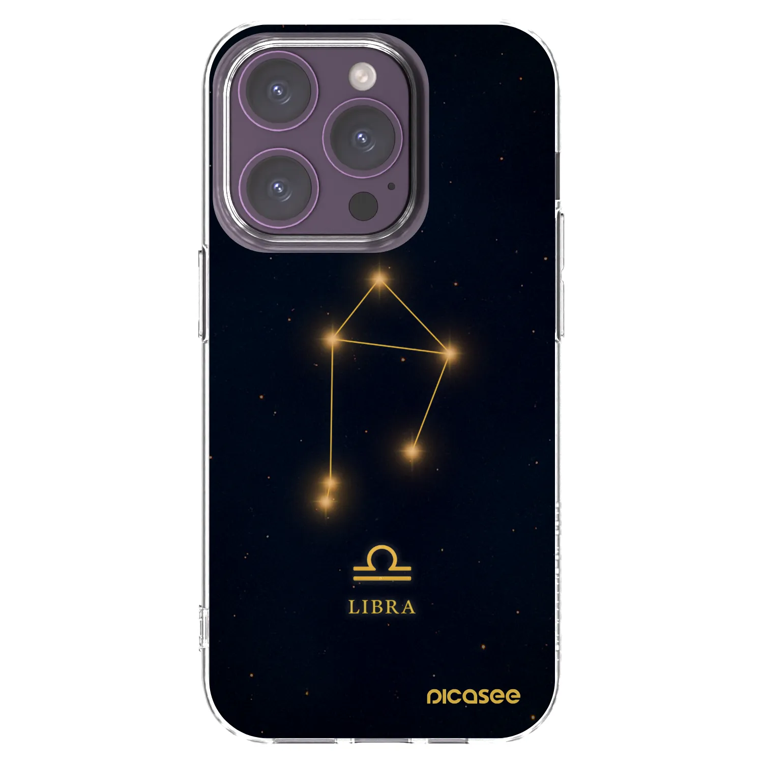 Picasee husă transparentă din silicon pentru Apple iPhone 14 Pro - LIBRA