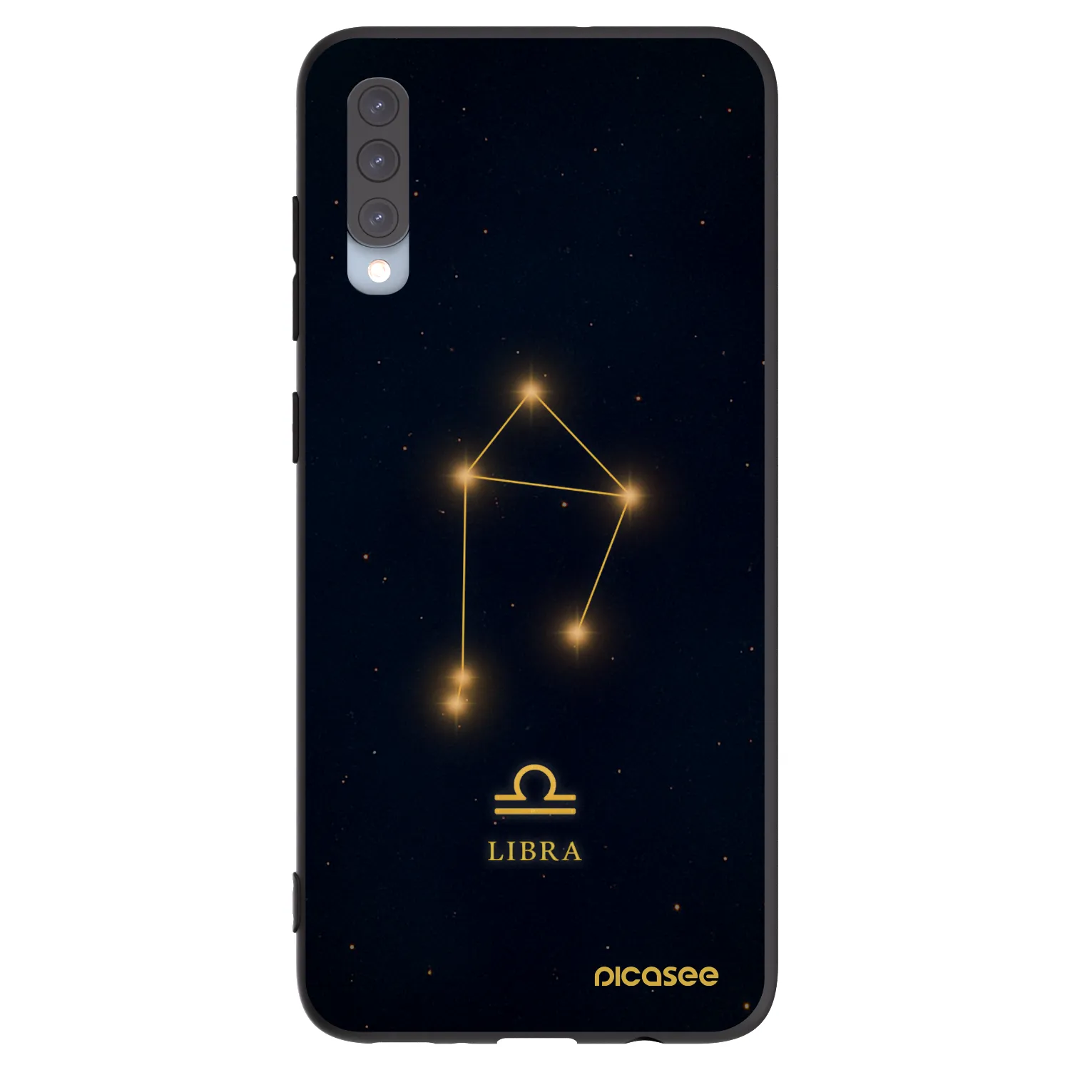 Picasee husă neagră din silicon pentru Samsung Galaxy A70 A705F - LIBRA
