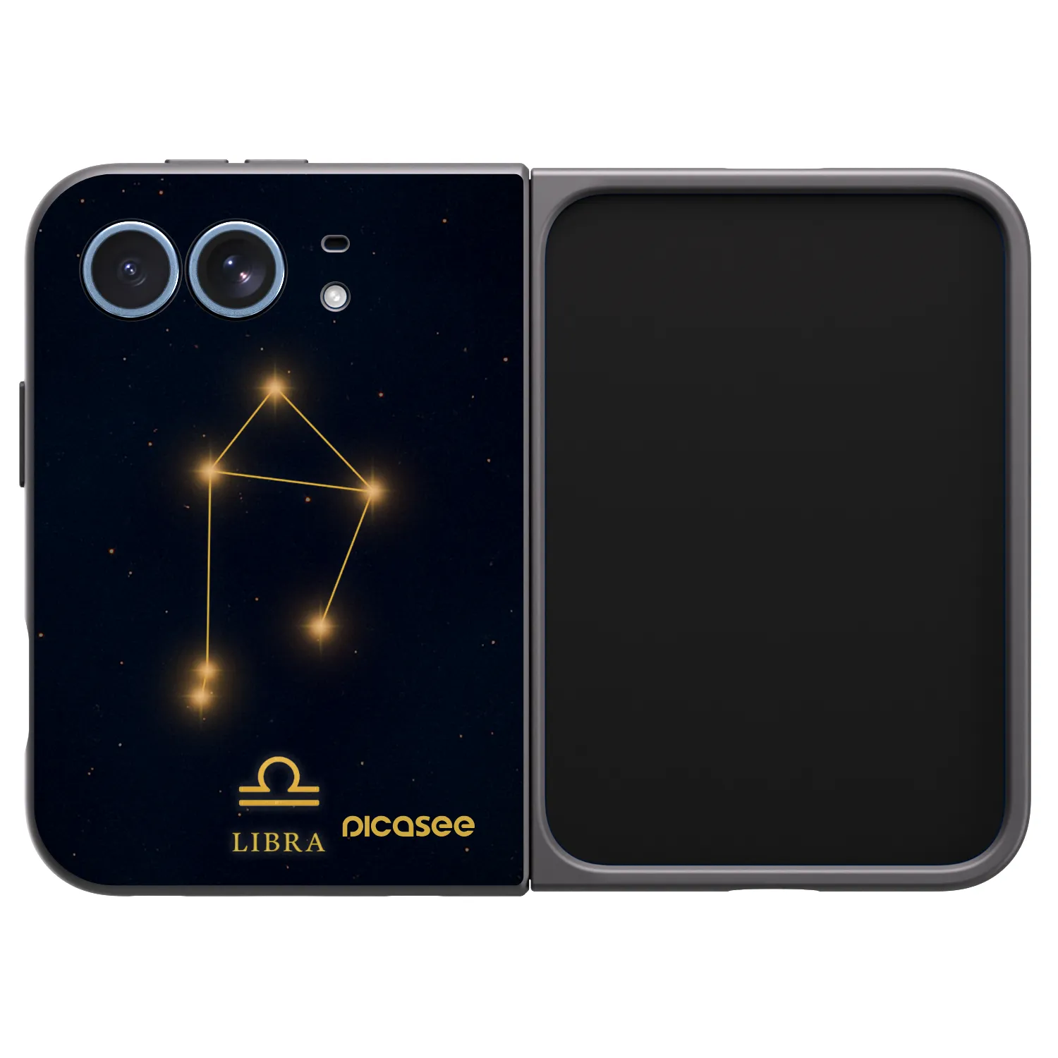 Picasee husă neagră din silicon pentru Apple iPhone Duo - LIBRA