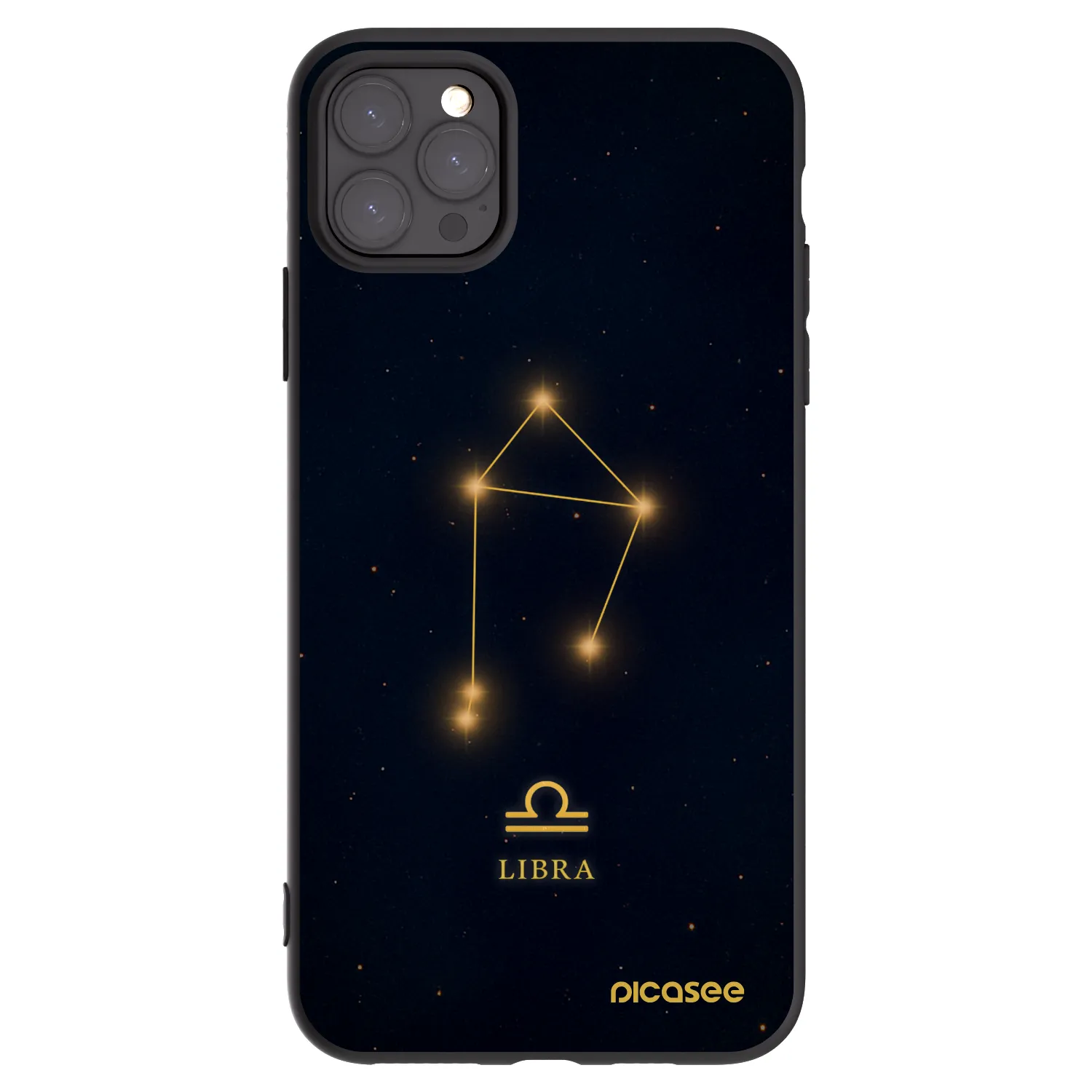 Picasee husă neagră din silicon pentru Apple iPhone 11 Pro Max - LIBRA