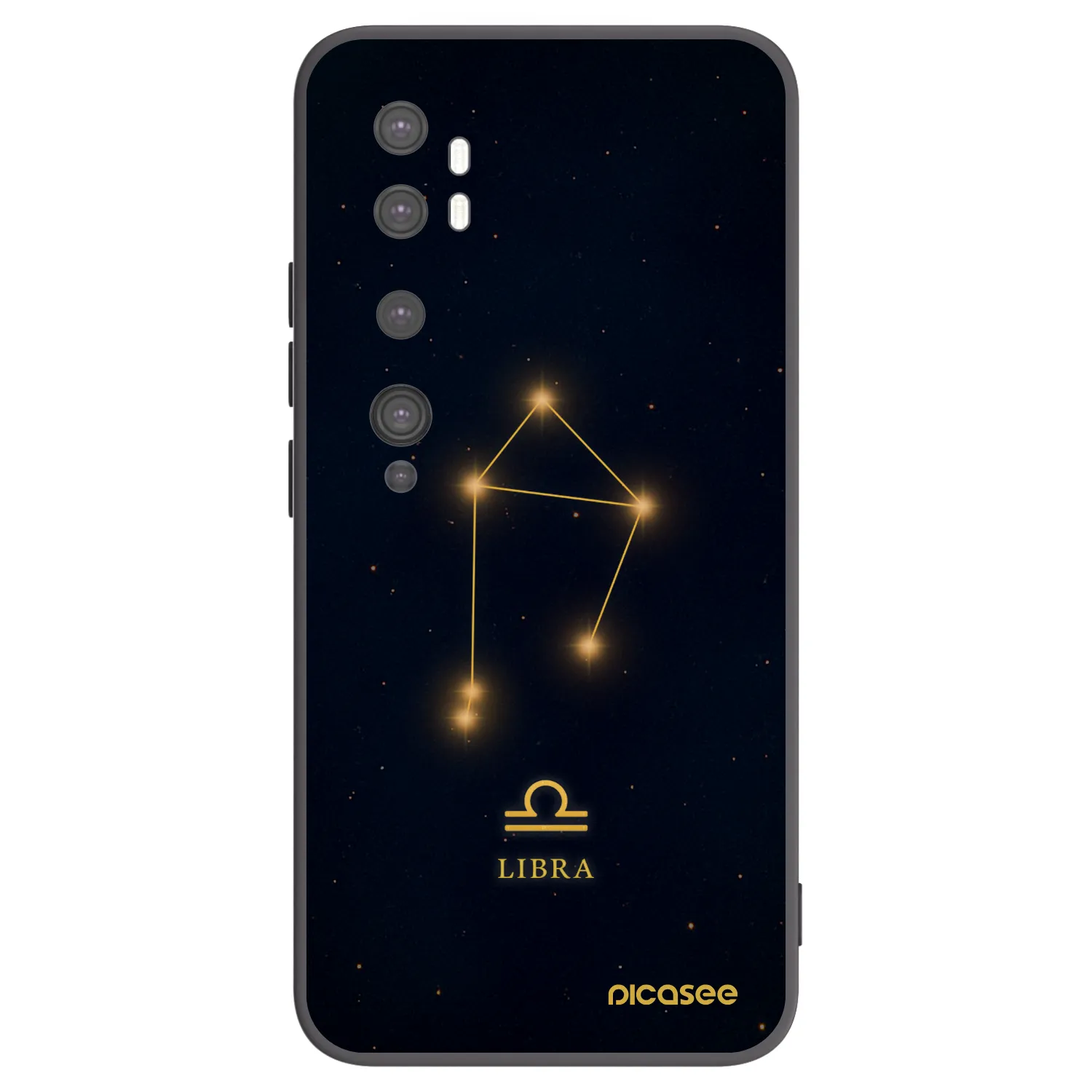 Picasee husă neagră din silicon pentru Xiaomi Mi Note 10 (Pro) - LIBRA