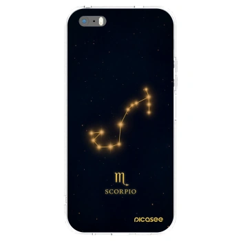 Picasee husă transparentă din silicon pentru Apple iPhone 5/5S/SE - SCORPIO