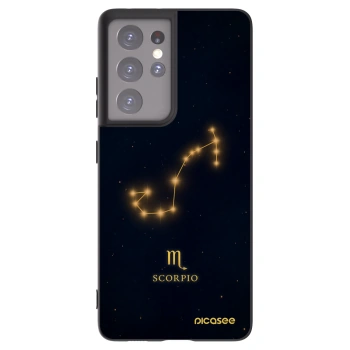 Picasee husă neagră din silicon pentru Samsung Galaxy S21 Ultra 5G G998B - SCORPIO