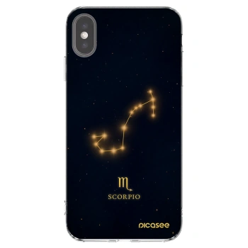 Picasee husă transparentă din silicon pentru Apple iPhone XS Max - SCORPIO