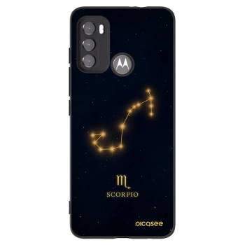 Picasee husă neagră din silicon pentru Motorola Moto G60 - SCORPIO