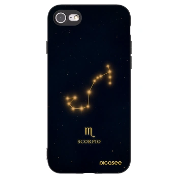 Picasee husă neagră din silicon pentru Apple iPhone SE 2022 - SCORPIO