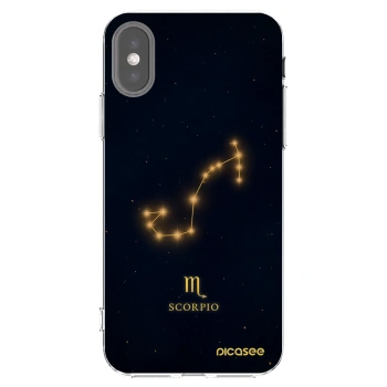 Picasee husă transparentă din silicon pentru Apple iPhone X/XS - SCORPIO