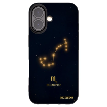 Picasee husă neagră din silicon pentru Apple iPhone 16 - SCORPIO