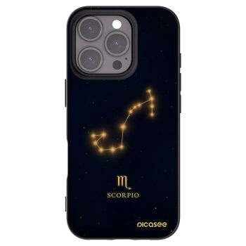 Picasee husă neagră din silicon pentru Apple iPhone 16 Pro - SCORPIO