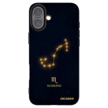 Picasee husă neagră din silicon pentru Apple iPhone 16 Plus - SCORPIO