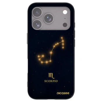 Picasee husă neagră din silicon pentru Apple iPhone 17 Pro - SCORPIO