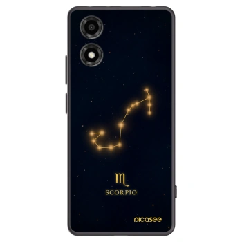 Picasee husă neagră din silicon pentru Motorola Moto E14 - SCORPIO