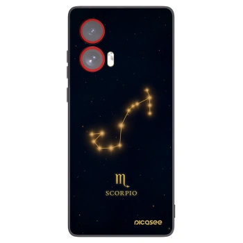 Picasee husă neagră din silicon pentru Motorola Edge 50 Fusion - SCORPIO